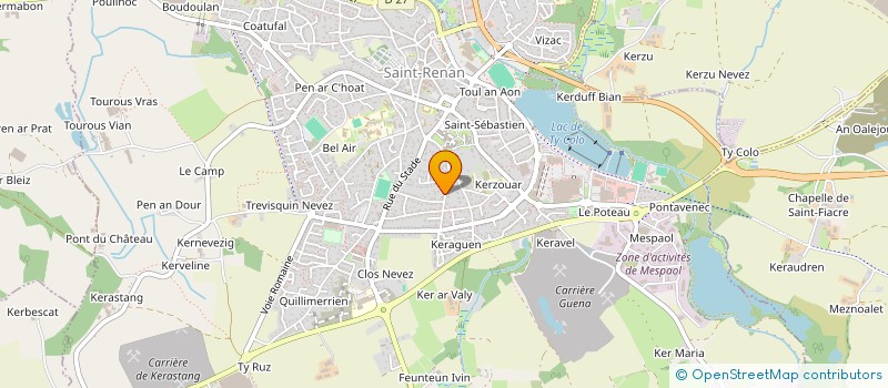 localisation de l'entreprise SCI EVIDENCE  SAINT-RENAN