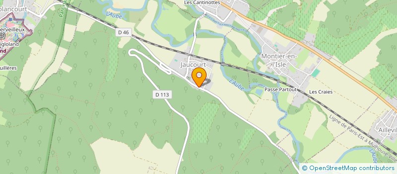 localisation de l'entreprise SCI EVIDENCE  JAUCOURT