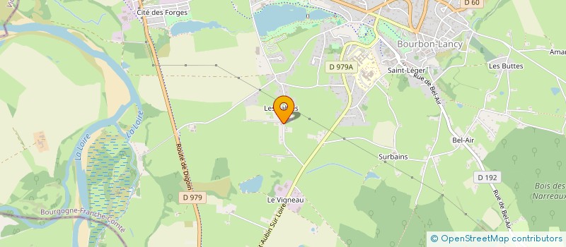 localisation de l'entreprise SCI EVIDENCE  BOURBON-LANCY