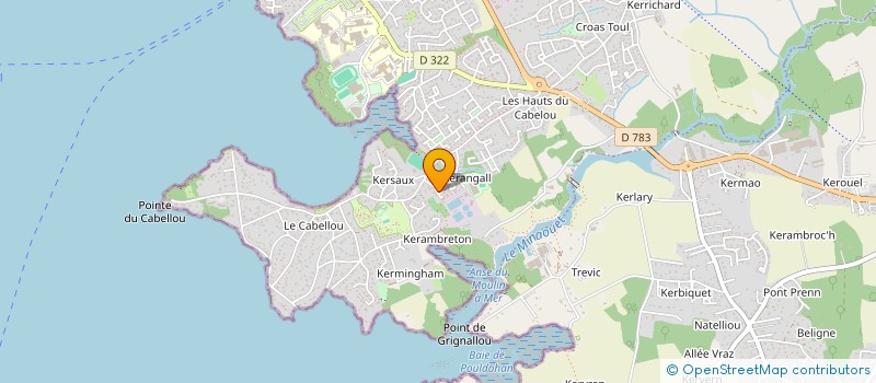 localisation de l'entreprise SCI EVIDENCE ED  CONCARNEAU