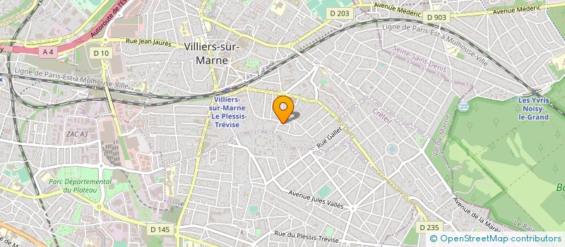 localisation de l'entreprise SCI EVIDENCE IMMO  VILLIERS-SUR-MARNE