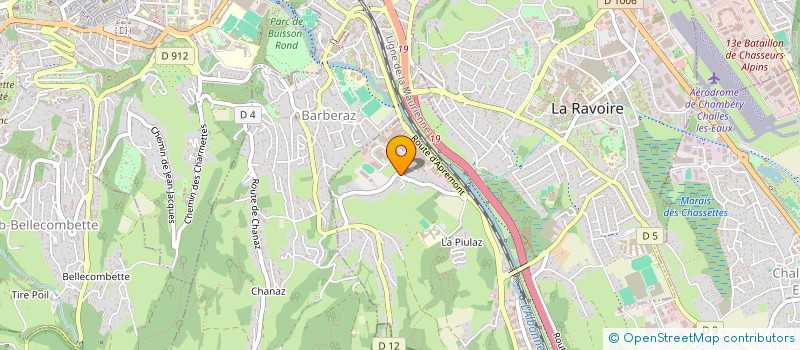 localisation de l'entreprise SCI EVIDENT  LA RAVOIRE