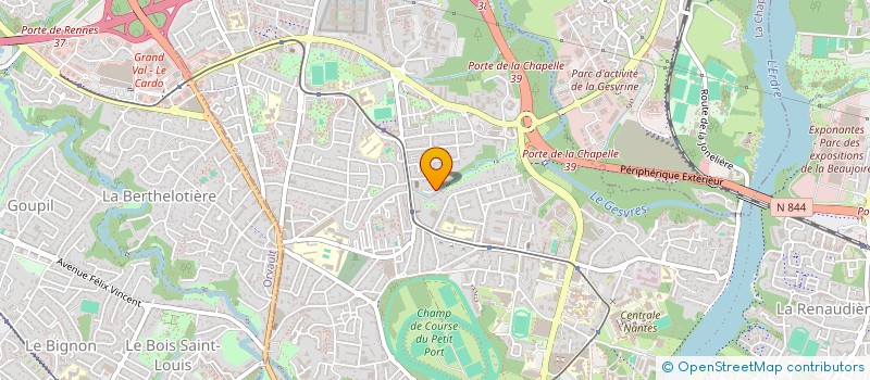 localisation de l'entreprise SCI EVIFF à NANTES