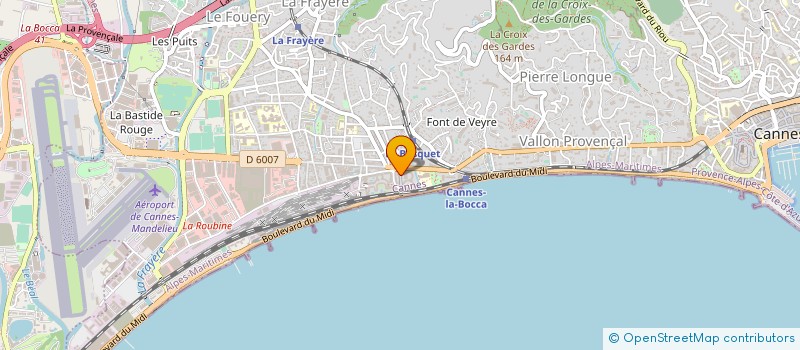 localisation de l'entreprise SCI EVILIA à CANNES