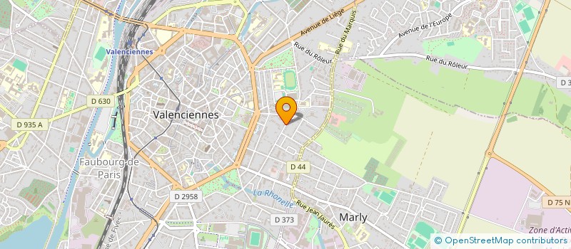 localisation de l'entreprise SCI EVINVEST  VALENCIENNES