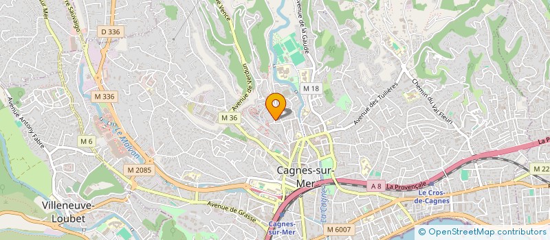 localisation de l'entreprise SCI EVISSA  CAGNES-SUR-MER