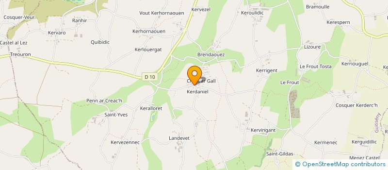 localisation de l'entreprise SCI EVIT AR VUHEZ  GUISSENY