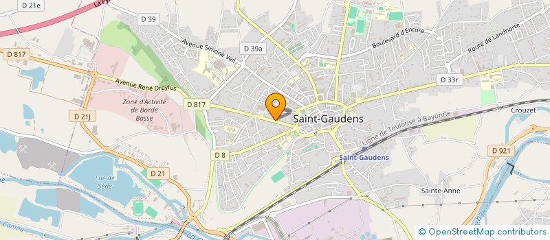 localisation de l'entreprise SCI EVLP  SAINT-GAUDENS