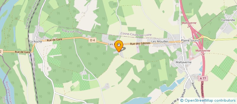localisation de l'entreprise SCI EVNATALSO à TRACY-SUR-LOIRE
