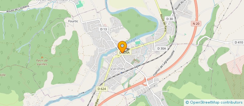 localisation de l'entreprise SCI EVOC à VARILHES