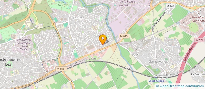 localisation de l'entreprise SCI EVOHA  LE CRES
