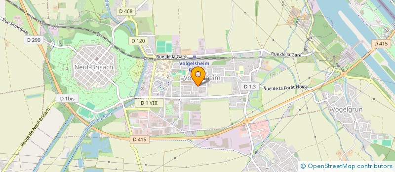 localisation de l'entreprise SCI EVOLIA 68  VOLGELSHEIM