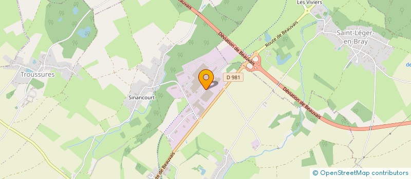 localisation de l'entreprise SCI EVOLUMAD  AUNEUIL