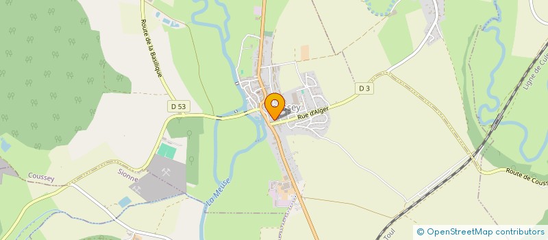 localisation de l'entreprise SCI EVOLUTIF  COUSSEY