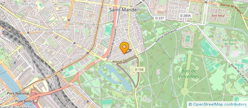 localisation de l'entreprise SCI EVOLUTION 2005 à SAINT-MANDE