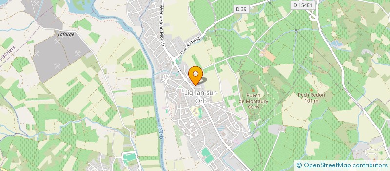 localisation de l'entreprise SCI EVOLUTION  LIGNAN-SUR-ORB