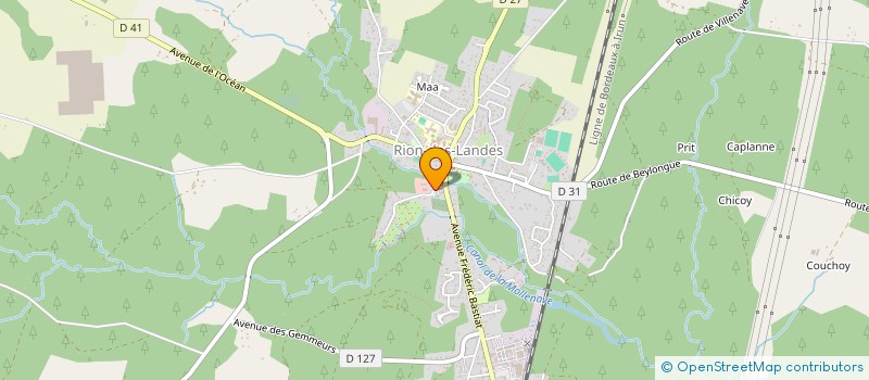 localisation de l'entreprise SCI EVOLUTION  RION-DES-LANDES