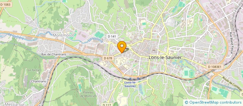 localisation de l'entreprise SCI EVOLUTION  LONS-LE-SAUNIER