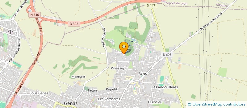 localisation de l'entreprise SCI EVOLUTION I  GENAS