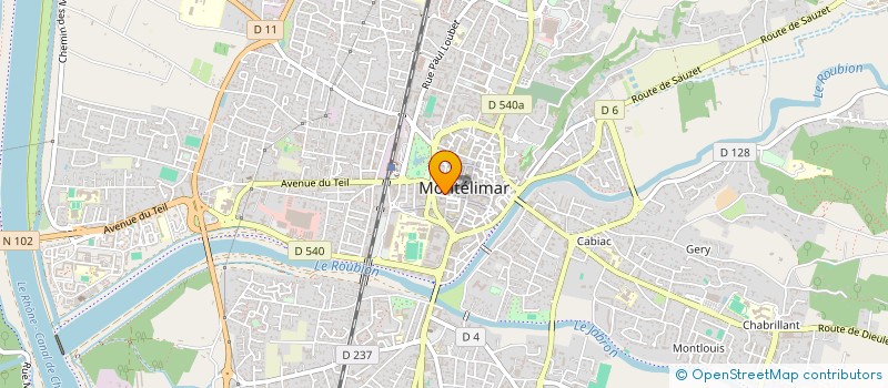 localisation de l'entreprise SCI EVOLUTIVE 2 à MONTELIMAR