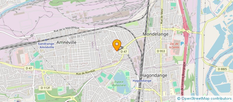 localisation de l'entreprise SCI EVOR  MONDELANGE