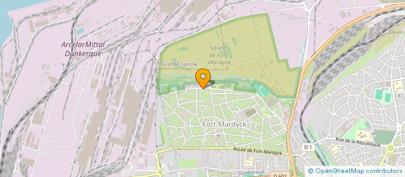 localisation de l'entreprise SCI EVRARD à DUNKERQUE