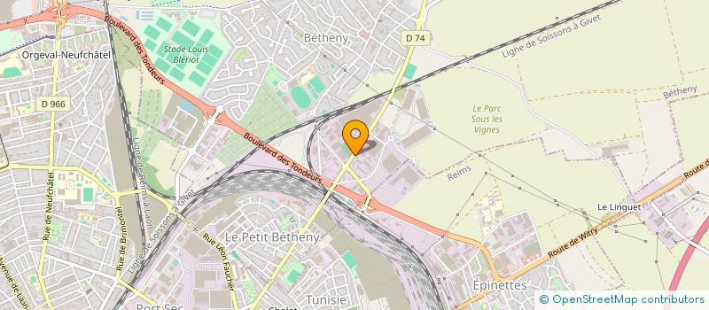 localisation de l'entreprise SCI EVRARD  BETHENY