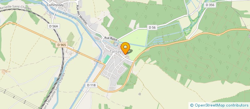 localisation de l'entreprise SCI EVRARD  TANLAY