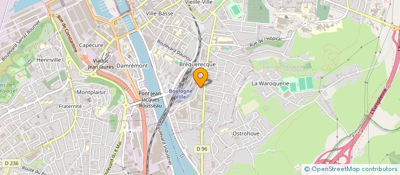 localisation de l'entreprise SCI EVRARD  BOULOGNE-SUR-MER