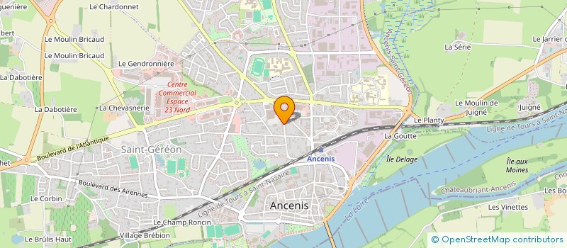 localisation de l'entreprise SCI EVRE & LOIRE IMMOBILIER  ANCENIS-SAINT-GEREON