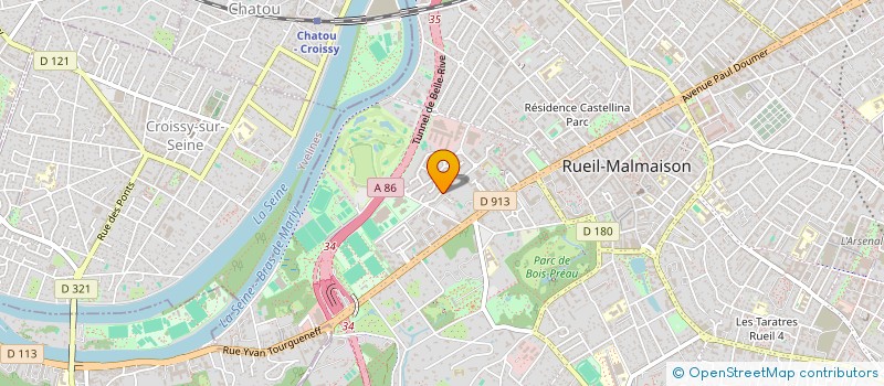 localisation de l'entreprise SCI EVREUX BORD DE L'EURE à RUEIL-MALMAISON