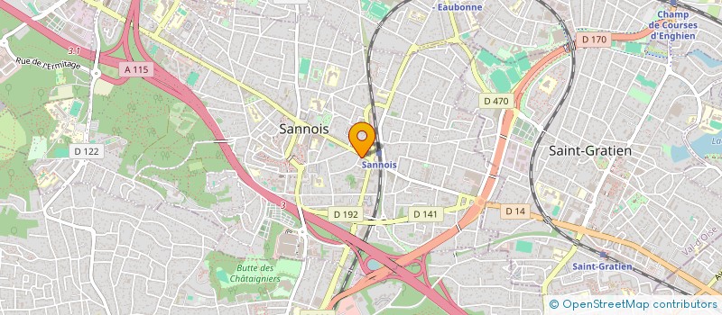 localisation de l'entreprise SCI EVROJ  SANNOIS