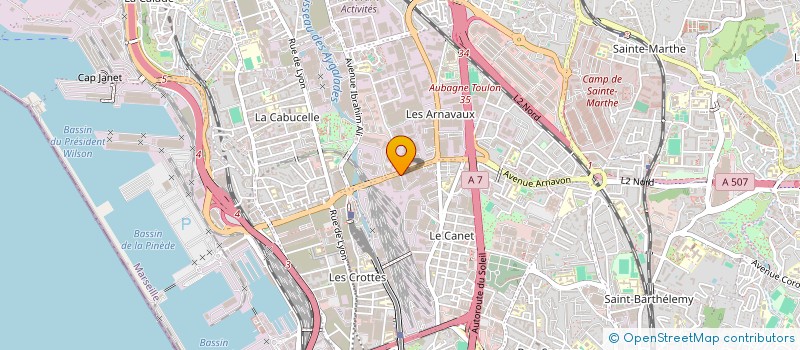 localisation de l'entreprise SCI EVROPA  ALLAUCH