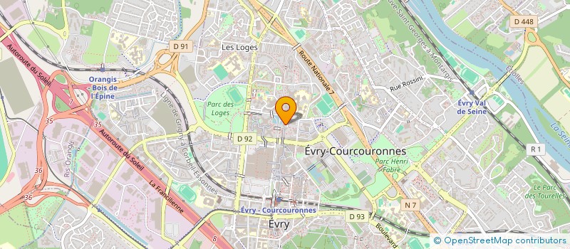 localisation de l'entreprise SCI EVRY 11 DU 201 RUE DESAIX  EVRY-COURCOURONNES