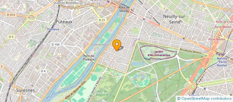 localisation de l'entreprise SCI EVRY CAPITAL à NEUILLY-SUR-SEINE