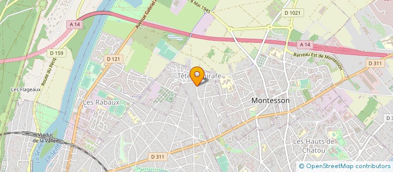 localisation de l'entreprise SCI EVY  CHATOU