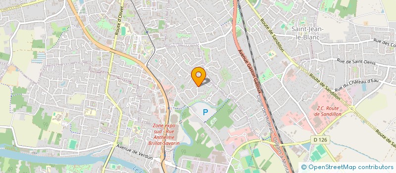 localisation de l'entreprise SCI EVYA à ORLEANS
