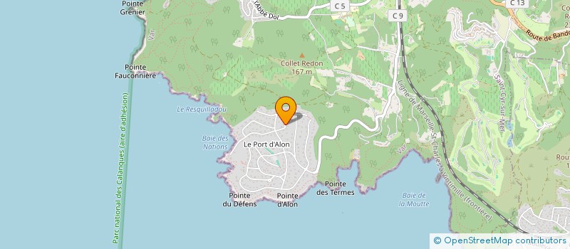 localisation de l'entreprise SCI EVYVARLA à SAINT-CYR-SUR-MER