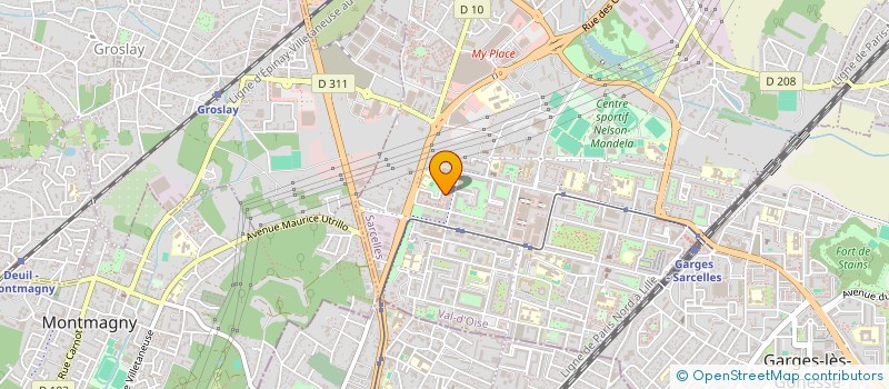 localisation de l'entreprise SCI EWAN à SARCELLES