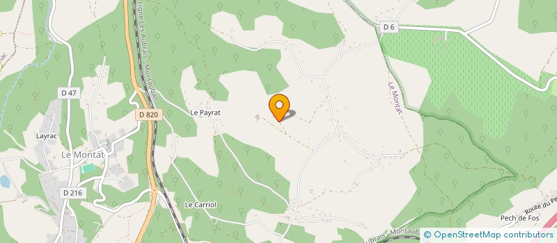 localisation de l'entreprise SCI EWANS  LE MONTAT