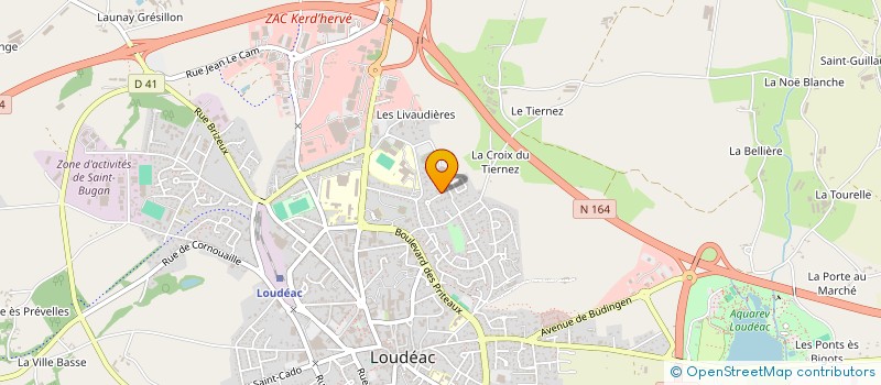 localisation de l'entreprise SCI EWEN à LOUDEAC