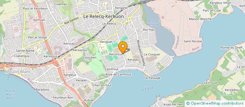 localisation de l'entreprise SCI EWENEL  LE RELECQ-KERHUON