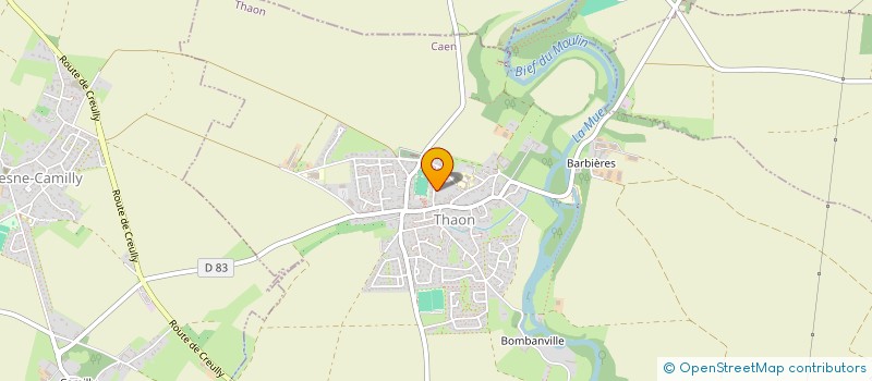 localisation de l'entreprise SCI EWG  THAON