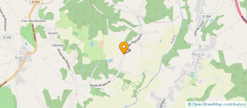 localisation de l'entreprise SCI EX NIHILO  AUBIAC