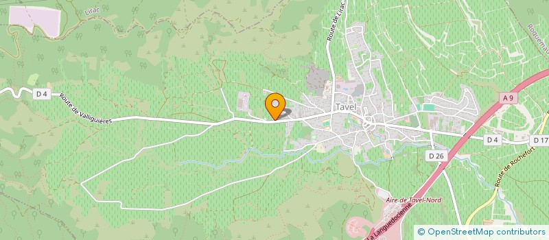 localisation de l'entreprise SCI EXAGONE  TAVEL