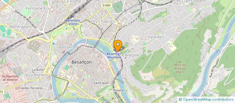 localisation de l'entreprise SCI EXAPODE  BESANCON