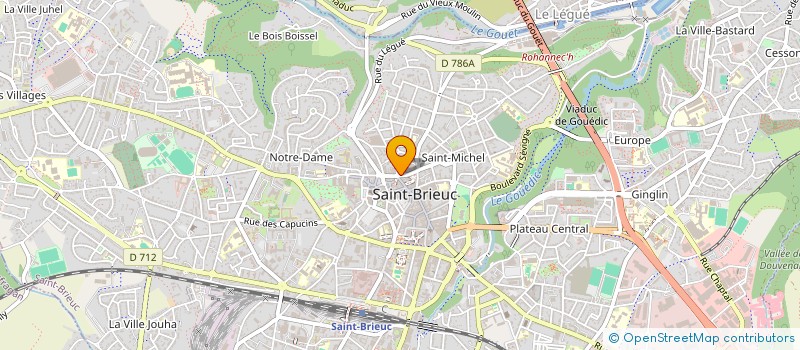 localisation de l'entreprise SCI EXCALIBUR à SAINT-BRIEUC