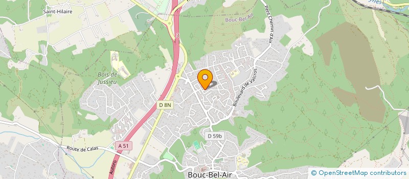 localisation de l'entreprise SCI EXCALIBUR à BOUC-BEL-AIR