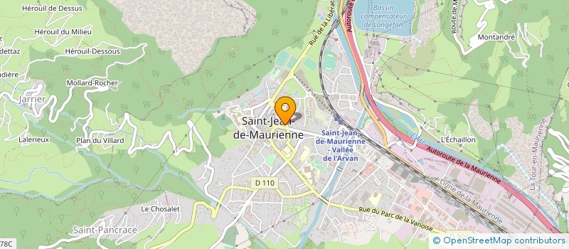 localisation de l'entreprise SCI EXCALIBUR  SAINT-JEAN-DE-MAURIENNE