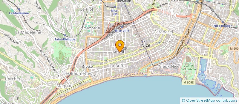 localisation de l'entreprise SCI EXCALIBUR à NICE